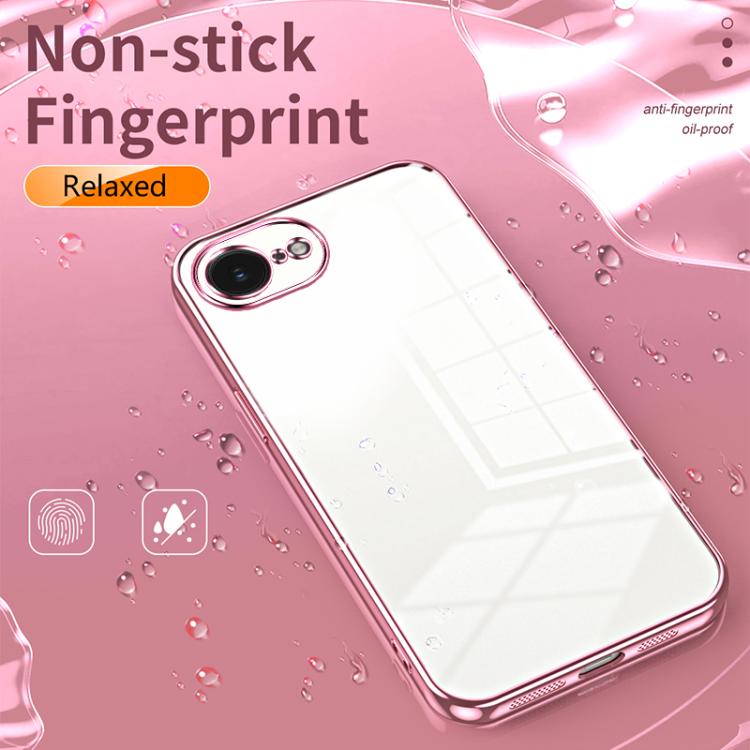 Transparent Plating Fine Hole Phone Case, For iPhone 17e / 16e, For iPhone 17 Pro Max, For iPhone 17 Pro, For iPhone 17, For iPhone Air, For iPhone 16 Pro Max