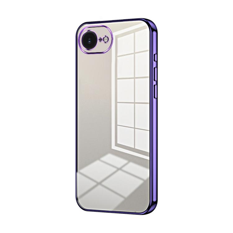 Transparent Plating Fine Hole Phone Case, For iPhone 17e / 16e, For iPhone 17 Pro Max, For iPhone 17 Pro, For iPhone 17, For iPhone Air, For iPhone 16 Pro Max