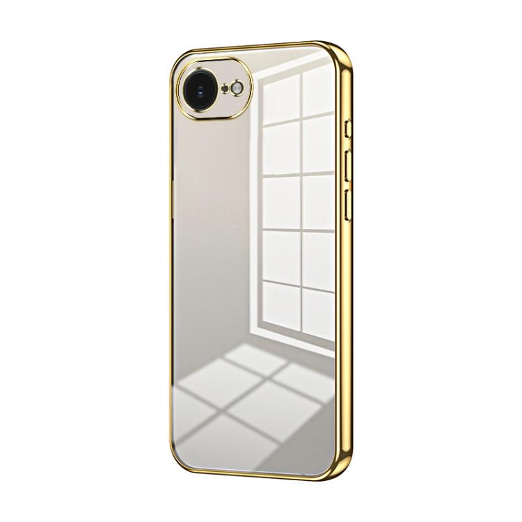 Transparent Plating Fine Hole Phone Case, For iPhone 17e / 16e, For iPhone 17 Pro Max, For iPhone 17 Pro, For iPhone 17, For iPhone Air, For iPhone 16 Pro Max