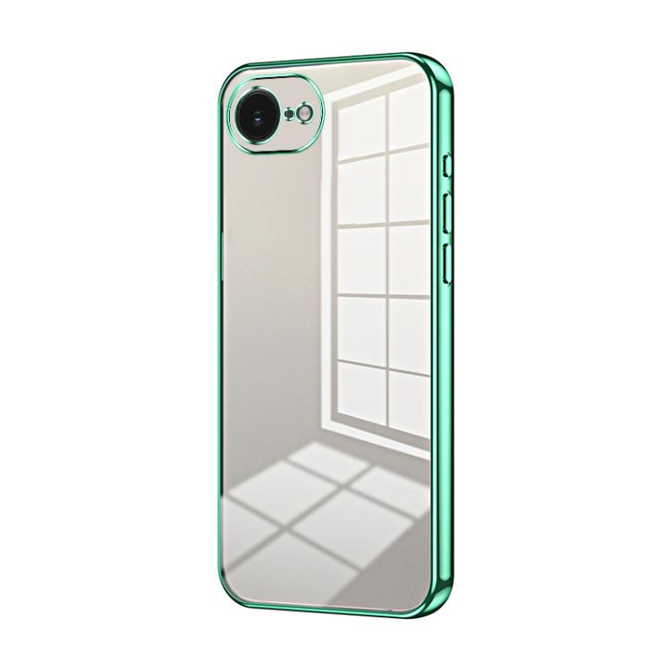 Transparent Plating Fine Hole Phone Case, For iPhone 17e / 16e, For iPhone 17 Pro Max, For iPhone 17 Pro, For iPhone 17, For iPhone Air, For iPhone 16 Pro Max