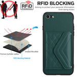 마름모 질감 카드 가방 RFID 휴대폰 케이스와 긴 스트랩, 아이폰 SE 2022 / SE 2020용, 아이폰 13 Pro Max용, 아이폰 13 Pro용, 아이폰 13용, 아이폰 13 mini용, 아이폰 12용, 아이폰 12 Pro Max용, 아이폰 12 Pro용