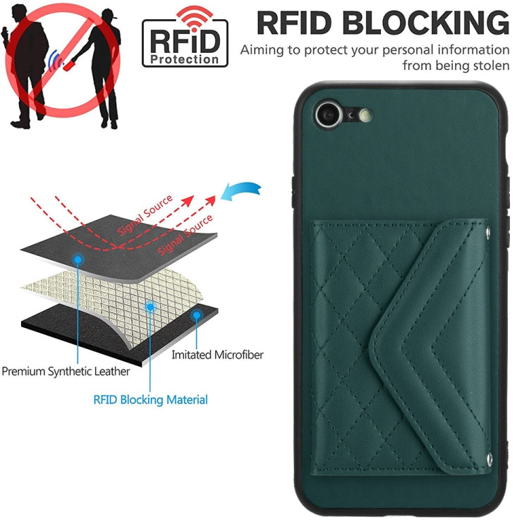 마름모 질감 카드 가방 RFID 휴대폰 케이스와 긴 스트랩, 아이폰 SE 2022 / SE 2020용, 아이폰 13 Pro Max용, 아이폰 13 Pro용, 아이폰 13용, 아이폰 13 mini용, 아이폰 12용, 아이폰 12 Pro Max용, 아이폰 12 Pro용