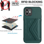 마름모 질감 카드 가방 RFID 휴대폰 케이스와 긴 스트랩, 아이폰 12 mini용, 아이폰 11 Pro Max용, 아이폰 11용, 아이폰 11 Pro용, 아이폰 XS / X용, 아이폰 XR용, 아이폰 XS Max용, 아이폰 8 Plus / 7 Plus용