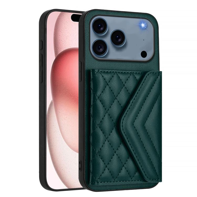 마름모 질감 카드 가방 RFID 휴대폰 케이스와 긴 스트랩, 아이폰 17 Pro Max용, 아이폰 17 Pro용, 아이폰 17용, 아이폰 Air용, 아이폰 16 Pro Max용, 아이폰 16 Pro용, 아이폰 16 Plus용, 아이폰 16용