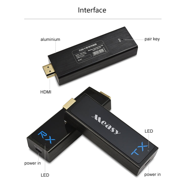 Measy W2H Nano 1080P HDMI 1.4 3D 무선 HDMI 오디오 비디오 송수신기 익스텐더, 전송 거리: 30m, US 플러그, EU 플러그, AU 플러그, UK 플러그