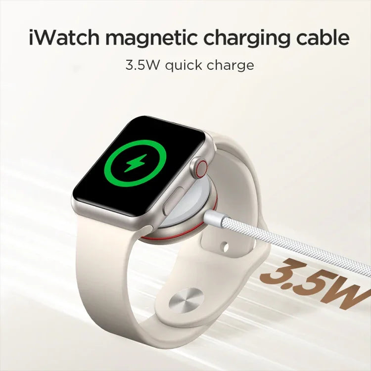 JOYROOM S-IW011 3.5W 마그네틱 무선 충전기, 애플 워치 시리즈용, 길이: 1.2m, S-IW011