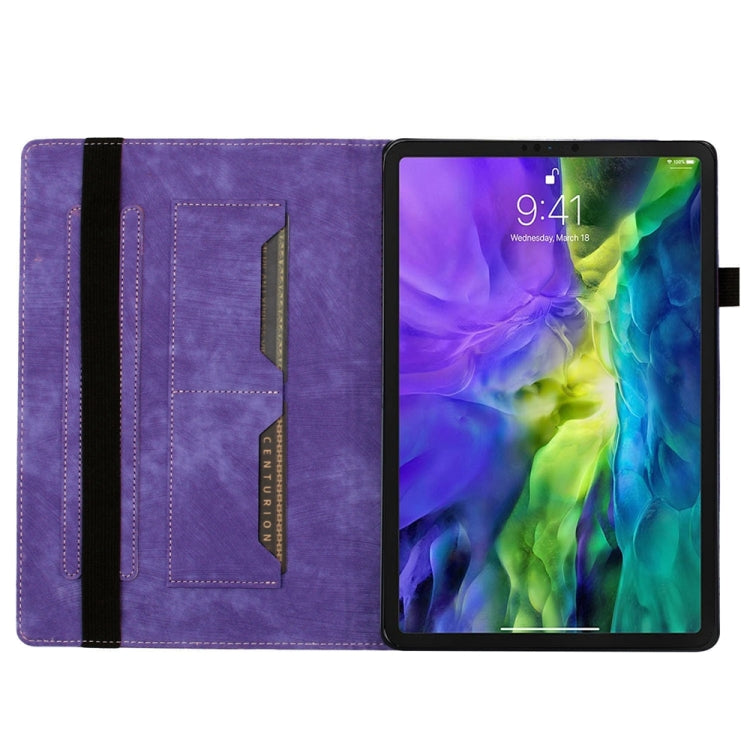 나비 고양이 엠보싱 가죽 태블릿 케이스, iPad Air 13 2026 / 2025 / 2024용, iPad Air 11 2026 / 2025 / 2024용, iPad Pro 13 2025 / 2024용, iPad Pro 11 2025 / 2024용, iPad mini 2024 / 2021용