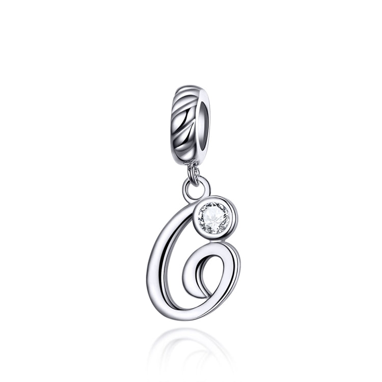 S925 Sterling Silver 26 English Letter Beads DIY Bracelet Necklace Accessories, A, B, C, D, E, F, G, H, I, J, K, L, M, N, O, P, Q, R, S, T, U, V, W, X, Y, Z