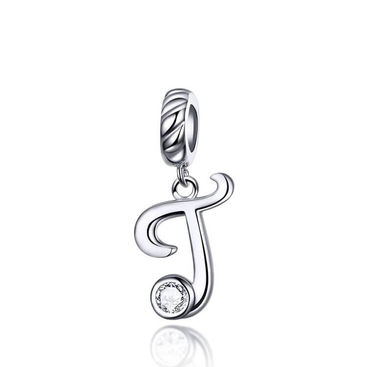 S925 Sterling Silver 26 English Letter Beads DIY Bracelet Necklace Accessories, A, B, C, D, E, F, G, H, I, J, K, L, M, N, O, P, Q, R, S, T, U, V, W, X, Y, Z