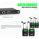 XTUGA RW2090 프로페셔널 무대용 무선 2채널 인이어 모니터링 시스템 2 in 1, 미국 플러그, 유럽 플러그, 호주 플러그, 영국 플러그