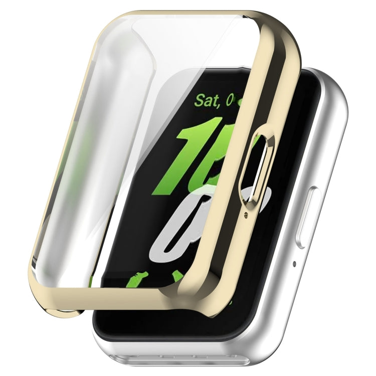 Full Coverage TPU Electroplated Watch Protective Case, For Samsung Galaxy Fit 3