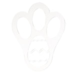Acrylic Easter Decoration Rabbit Footprint Template, Single Footprint, Dual Footprint