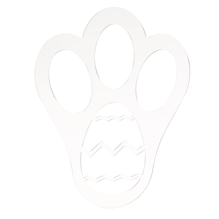 Acrylic Easter Decoration Rabbit Footprint Template, Single Footprint, Dual Footprint