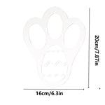 Acrylic Easter Decoration Rabbit Footprint Template, Single Footprint, Dual Footprint