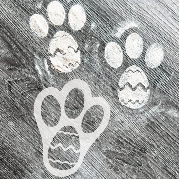 Acrylic Easter Decoration Rabbit Footprint Template, Single Footprint, Dual Footprint