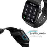 QS08 PRO 1.83인치 BT5.2 스마트 스포츠 워치, 수면 / 심박수 / 혈중 산소 / 체온 / 혈압 건강 모니터 지원