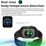 QX9 1.96인치 BT5.2 스마트 스포츠 워치, 블루투스 통화 / 수면 / 혈중 산소 / 심박수 / 혈압 건강 모니터 지원
