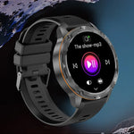 LEMFO AK59 1.43인치 AMOLED 원형 스크린 실리콘 스트랩 스마트워치