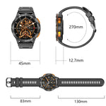 AK59 1.43 inch AMLOED Round Screen Steel Strap Smart Watch
