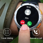 AK59 1.43 inch AMLOED Round Screen Steel Strap Smart Watch