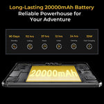 OUKITEL RT8 4G 네트워크 IP68/IP69K 러기드 태블릿, 11인치 안드로이드 13 MediaTek Helio G99 쿼드 코어 듀얼 SIM 지원, EU 플러그, RT8 6GB+256GB