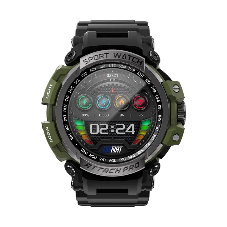 LOKMAT ATTACK Pro 1.39인치 BT5.1 스마트 스포츠워치, 블루투스 통화 / 수면 / 심박수 / 혈압 건강 모니터 지원
