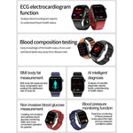 ET580 2.04인치 AMOLED 스크린 스포츠 스마트워치, 블루투스 통화 / 심전도 기능 지원