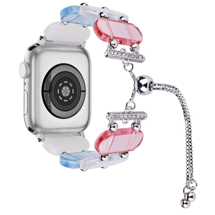 레진 리트랙터블 체인 시계 밴드, 애플 워치 42mm용, 애플 워치 38mm용