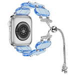 레진 리트랙터블 체인 시계 밴드, 애플 워치 시리즈 6 40mm용, 애플 워치 시리즈 6 44mm용