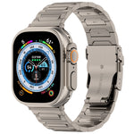 I자형 티타늄 메탈 시계 밴드, Apple Watch SE 2023 44mm용, Apple Watch SE 2023 40mm용, Apple Watch Ultra 2 49mm용, Apple Watch 시리즈 9 45mm용, Apple Watch 시리즈 9 41mm용, Apple Watch Ultra 49mm용, Apple Watch 시리즈 8 41mm용