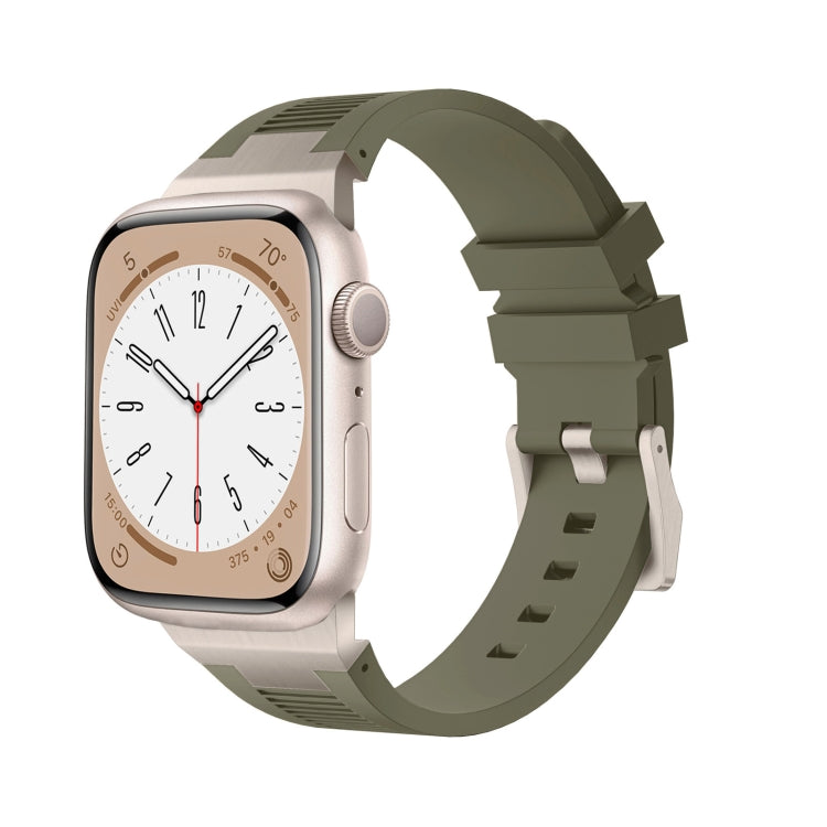 Loners 액체 실리콘 시계 밴드, Apple Watch 시리즈 7 45mm용, Apple Watch SE 44mm용, Apple Watch 시리즈 6 44mm용