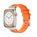 Loners 액체 실리콘 시계 밴드, Apple Watch 시리즈 7 45mm용, Apple Watch SE 44mm용, Apple Watch 시리즈 6 44mm용