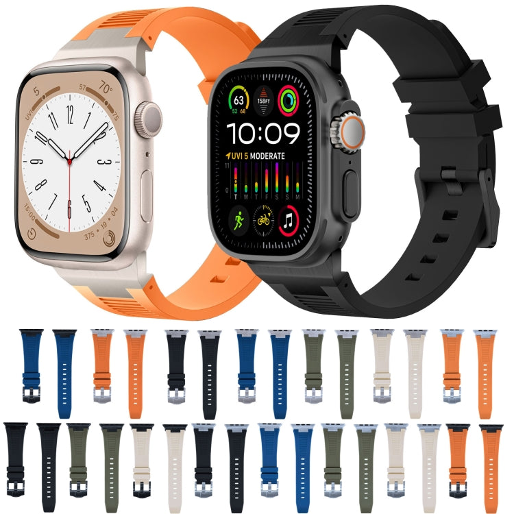 Loners 액체 실리콘 시계 밴드, Apple Watch 시리즈 7 45mm용, Apple Watch SE 44mm용, Apple Watch 시리즈 6 44mm용