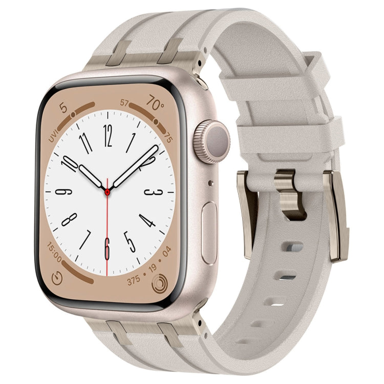 스톤 그레인 액체 실리콘 시계 밴드, Apple Watch SE 2023 44mm용, Apple Watch Ultra 2 49mm용, Apple Watch 시리즈 9 45mm용, Apple Watch Ultra 49mm용