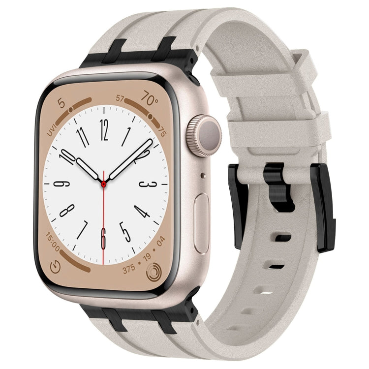 스톤 그레인 액체 실리콘 시계 밴드, Apple Watch 시리즈 8 45mm용, Apple Watch SE 2022 44mm용, Apple Watch 시리즈 7 45mm용, Apple Watch SE 44mm용