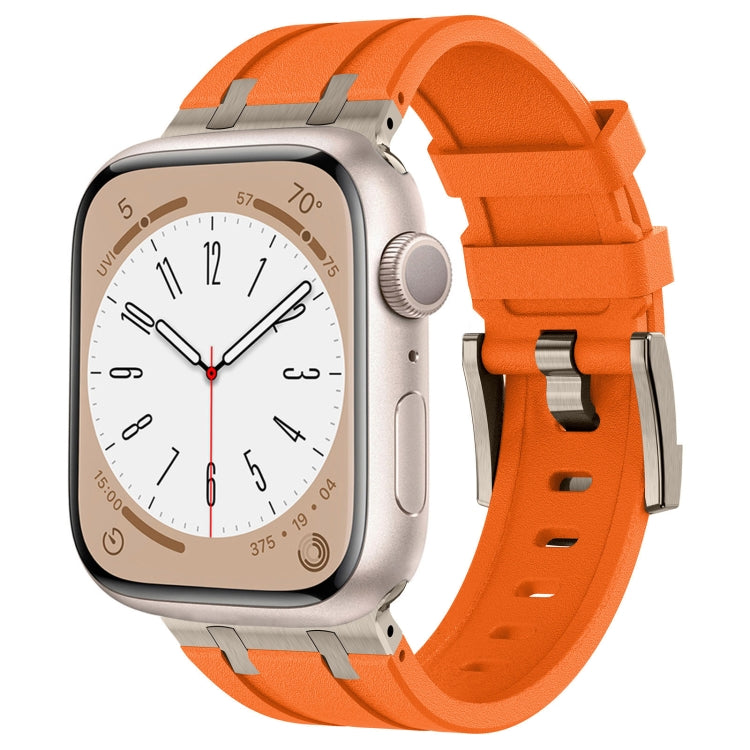 스톤 그레인 액체 실리콘 시계 밴드, Apple Watch 시리즈 8 45mm용, Apple Watch SE 2022 44mm용, Apple Watch 시리즈 7 45mm용, Apple Watch SE 44mm용