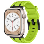 스톤 그레인 액체 실리콘 시계 밴드, Apple Watch 시리즈 8 45mm용, Apple Watch SE 2022 44mm용, Apple Watch 시리즈 7 45mm용, Apple Watch SE 44mm용