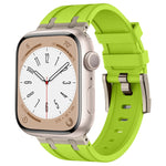 스톤 그레인 액체 실리콘 시계 밴드, Apple Watch 시리즈 8 45mm용, Apple Watch SE 2022 44mm용, Apple Watch 시리즈 7 45mm용, Apple Watch SE 44mm용