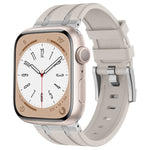 스톤 그레인 액체 실리콘 시계 밴드, Apple Watch 시리즈 8 45mm용, Apple Watch SE 2022 44mm용, Apple Watch 시리즈 7 45mm용, Apple Watch SE 44mm용