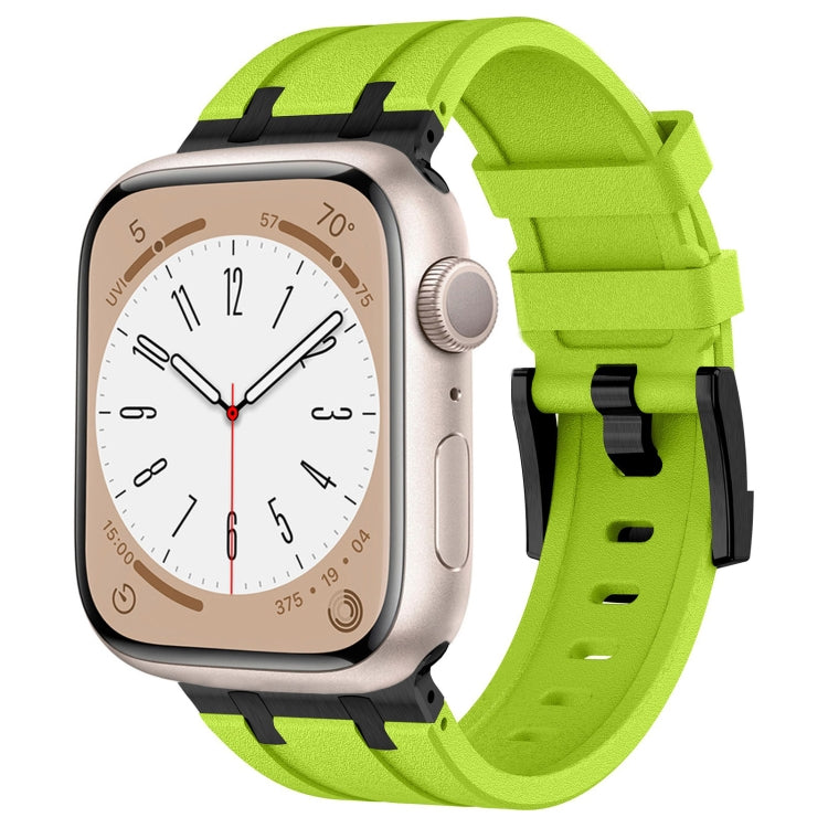 스톤 그레인 액체 실리콘 시계 밴드, Apple Watch 시리즈 6 44mm용, Apple Watch 시리즈 5 44mm용, Apple Watch 시리즈 4 44mm용, Apple Watch 시리즈 3 42mm용