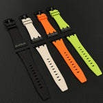 스톤 그레인 액체 실리콘 시계 밴드, Apple Watch 시리즈 8 45mm용, Apple Watch SE 2022 44mm용, Apple Watch 시리즈 7 45mm용, Apple Watch SE 44mm용