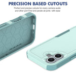 2 in 1 PC + TPU 휴대폰 케이스, 아이폰 16용, 아이폰 15 프로 맥스용, 아이폰 15 프로용, 아이폰 15 플러스용, 아이폰 15용, 아이폰 SE 2022 / 2020 / 8 / 7 / 6용, 아이폰 X / XS용, 아이폰 XR용