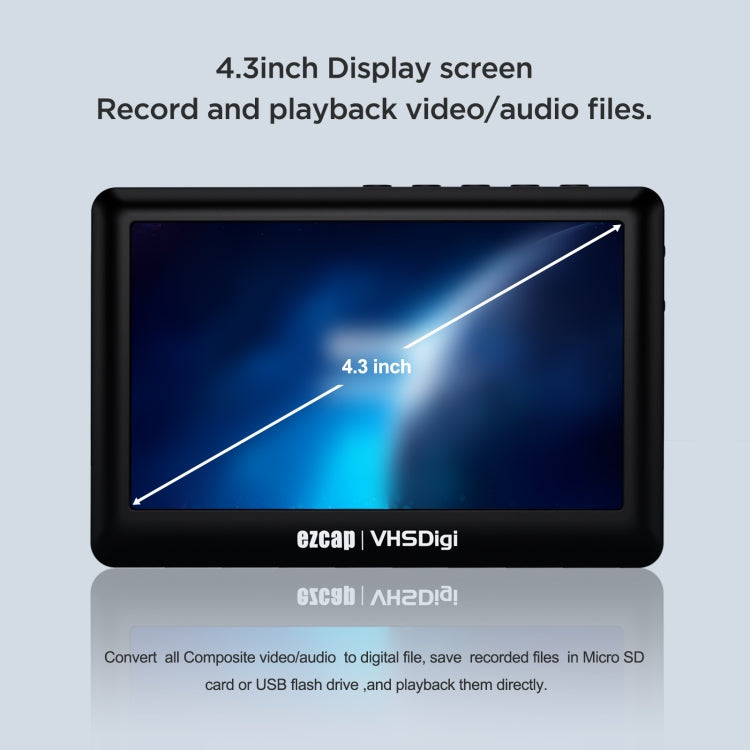 Ezcap 180 VHSDigi 4.3 inch Screen Video Capture Recording Box, Ezcap 180