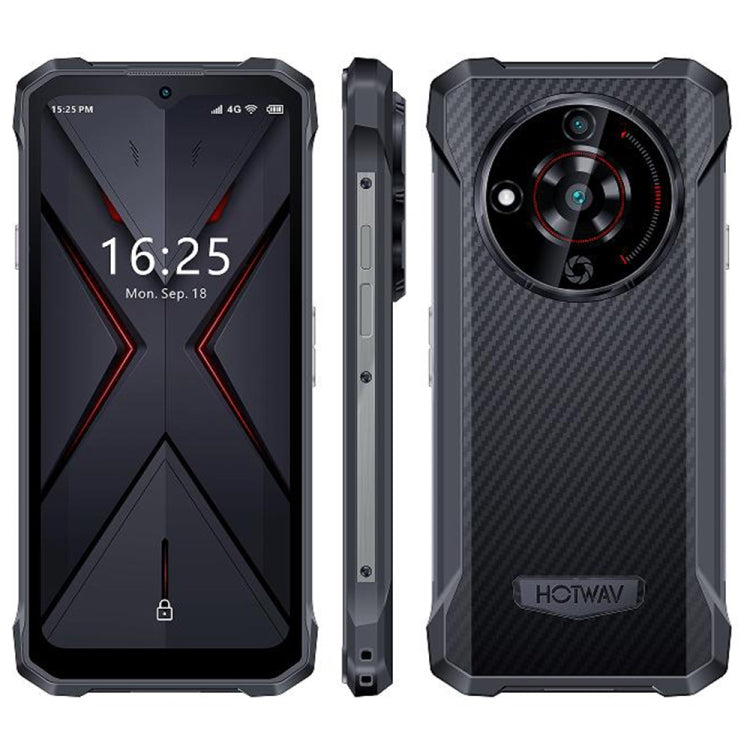 HOTWAV T7 러기드 폰, 6280mAh, 6.52인치 Android 13 MT8788 옥타 코어, 네트워크: 4G, OTG, 4GB+128GB