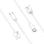 삼성 갤럭시 Fit 3 공식 스타일 스마트워치 충전 케이블, 길이: 1m, USB-C / Type-C, USB-A