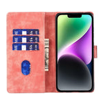 펜 하트 고양이 엠보스 가죽 휴대폰 케이스, 아이폰 14 Plus용, 아이폰 14용, 아이폰 14 Pro용, 아이폰 14 Pro Max용, 아이폰 7 / 8 / SE 2022용, 아이폰 13 Pro Max용, 아이폰 13 Pro용, 아이폰 13용