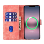 펜 하트 고양이 엠보싱 가죽 휴대폰 케이스, iPhone 13 mini용, iPhone 12용, iPhone 12 Pro Max용, iPhone 12 Pro용, iPhone 12 mini용, iPhone 11 Pro Max용, iPhone 11용, iPhone 11 Pro용
