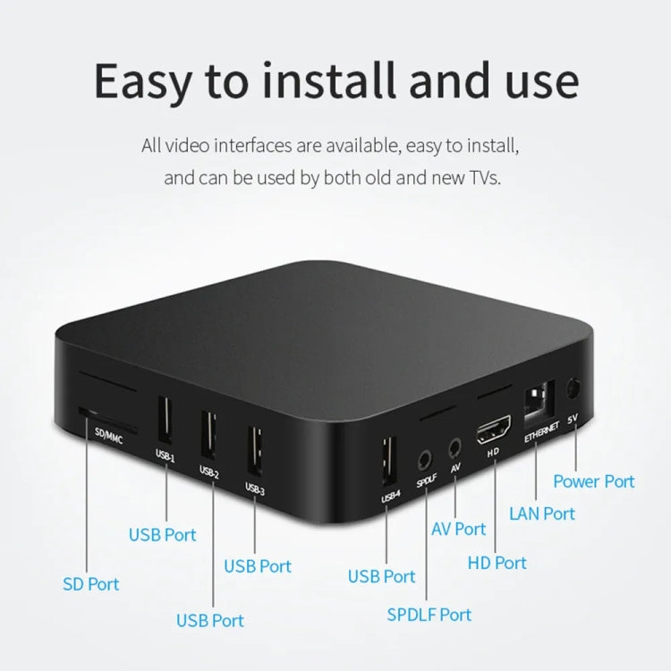 MXQ Pro RK3228A 쿼드 코어 CPU 4K HD 네트워크 셋톱 박스, 2GB+16GB