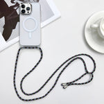 MagSafe 자석 PC + TPU 휴대폰 케이스와 스트랩, 아이폰 14 프로 맥스용, 아이폰 13 프로 맥스용, 아이폰 13 프로용, 아이폰 13용