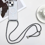 MagSafe 자석 PC + TPU 휴대폰 케이스와 스트랩, 아이폰 14 프로 맥스용, 아이폰 13 프로 맥스용, 아이폰 13 프로용, 아이폰 13용